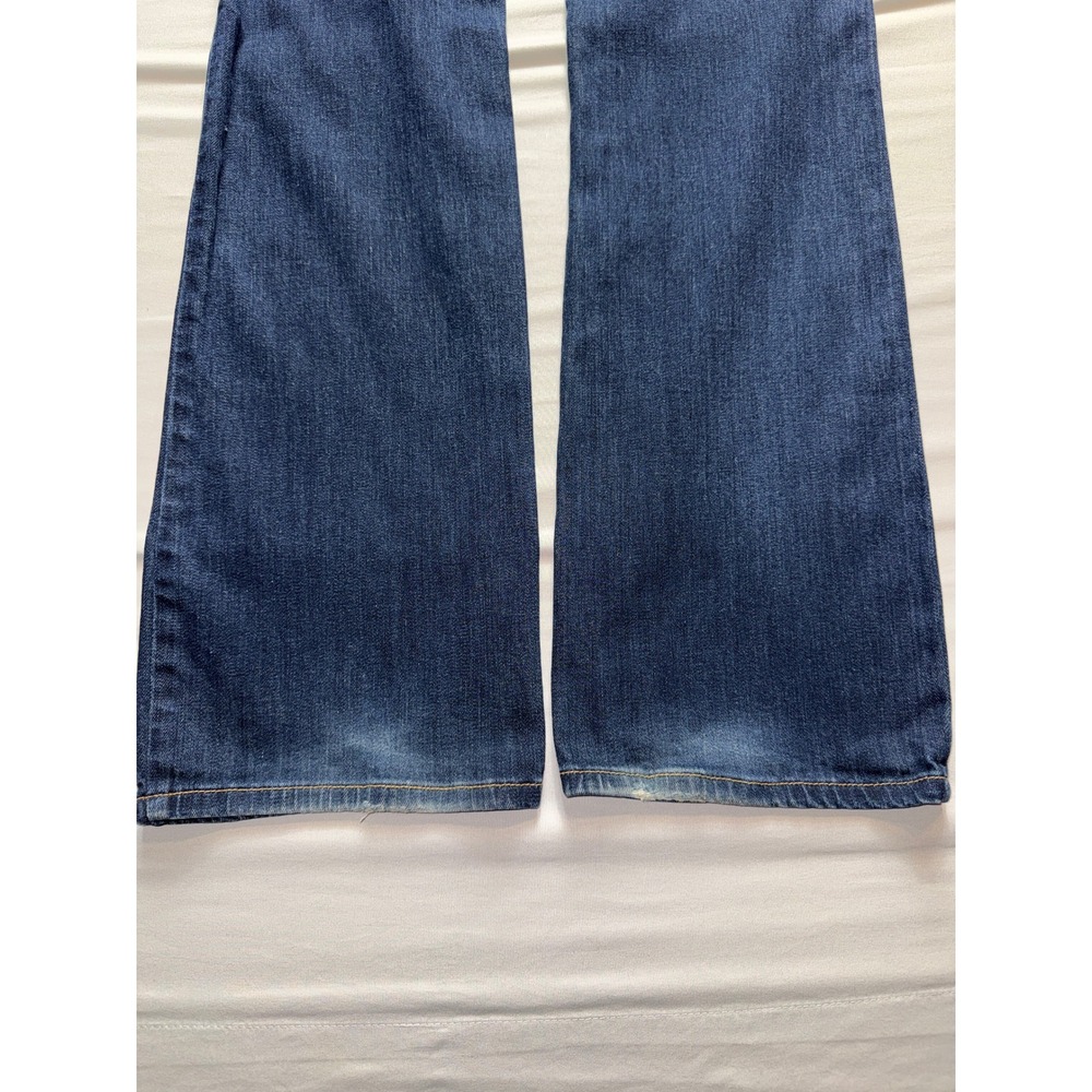 American Eagle Slim Boot Jeans Womens 8 Long Dark Wash Stretch Denim Blue 03873 - Picture 7 of 7